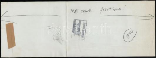 cca 1974 Ágoston István pecséttel jelzett, vintage fotóművészeti alkotása, a magyar fotográfia avant...