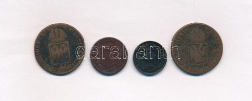 1816B 1kr Cu + 1872KB 1kr Cu "Angyalos címer / Magyar Királyi Váltópénz" + 1902KB 2f Br + ...