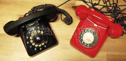 2 db régi bakelit telefon a Telefongyártól