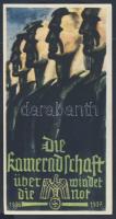 1937 Nemzetiszocialista propaganda falragasz 8x15cm