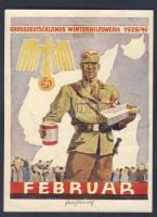 1939 Nemzetiszocialista propaganda falragasz Winterhilfswerk 9x11cm