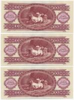 1984. 100Ft (3x) sorszámkövetők T:I-
Adamo F35