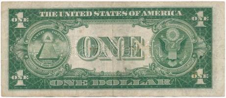 Amerikai Egyesült Államok 1935-1945. (1935A) 1$ "Silver Certificate - kisméretű", kék pecs...