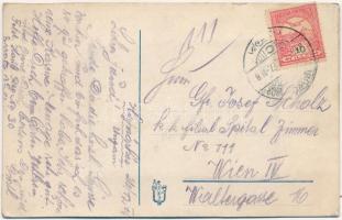 Hajmáskér, Cs. és kir. tüzérségi lövőiskola, nyitott lovardák. leporellolap / leporellocard (fa)