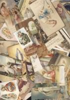 76 db szentkép kb felerészben litho