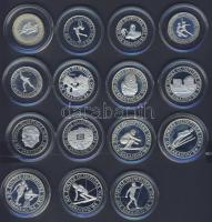 Jugoszlávia 1982-84. 100D Ag (5x), 250D Ag (5x), 500D Ag (5x) komplett "Olimpia" sor! T:PP...