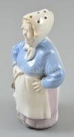 Scheidig Kunst porcelán figurális fogpiszkálótartó, matricával jelzett, apró lepattanással, m: 13 cm