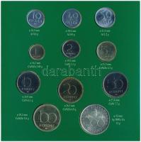 1995. 10f-200Ft (11xklf) forgalmi sor dísztokban, benne 200Ft Ag "Deák", "Magyarorszá...