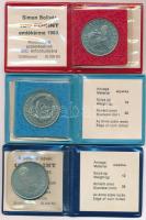 1983. 100Ft alpakka "Simon Bolivár" + 1983. 100Ft alpakka "Czóbel Béla" + 1983. ...