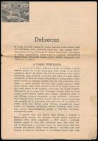 Debrecen és Hortobágy. Összeállította: Dr. Lengyel Imre. Rövid ismertetése térképvázlattal. Debrecen...