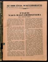 1938 Az ezeréves Magyarország. Képes Vasárnap. A Pesti Hirlap karácsonyi albuma, sok képpel, szakadt...