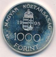 1995. 1000Ft Ag "Integráció az EU-ba-ECU" dísztokban T:1 (eredetileg PP) patina
Adamo EM1...