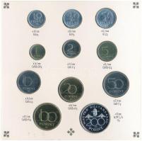 1993. 10f-200Ft (11xklf) forgalmi sor dísztokban, több lapos verzió, benne 200Ft Ag "MNB" ...