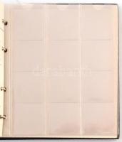 Sötétkék "Münz-Album" érmetartó album, 5 berakólappal klf méretű érmék tárolására, összese...