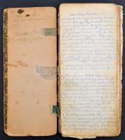 cca 1920 Kézzel írt régi receptgyűjtemény, sok érdekes recepttel