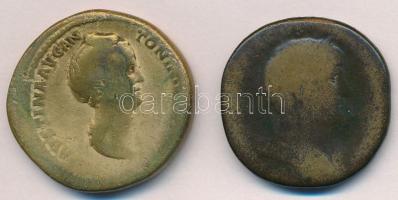 Római Birodalom 2db klf AE Sestertius T:3,3- Roman Empire 2pcs of diff AE Sestertius coins C:F,VG