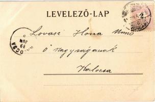 1899 Szeged, Tűzoltó laktanya. Schulhof Károly kiadása