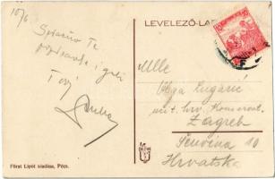 Pécs, Király utca, Schönw. órás és ékszerész üzlete