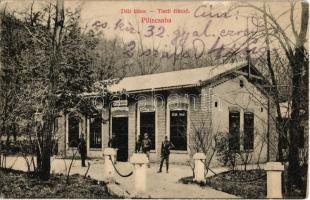 1908 Piliscsaba, Déli tábor, tiszti étkező. Újhelyi Lajos kiadása (fa)