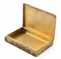 Ezüst (Ag.) monogramos (KL) szelencés doboz, jelzett,  9×6,5 cm nettó: 133 g