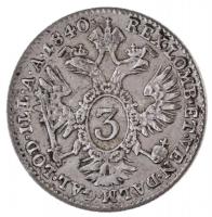 Ausztria 1840A 3kr Ag "I. Ferdinánd" (1,7g) T:1- 
Austria 1840A 3 Kreuzer Ag "Ferdin...