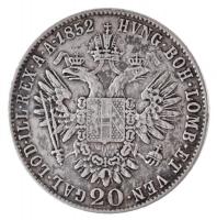 1852B 20kr Ag "Ferenc József" T:2
Adamo M11