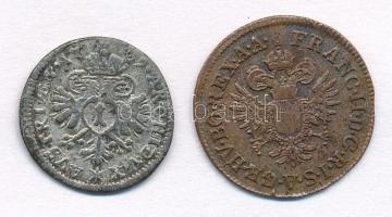 Ausztria 1709. 1kr Ag "I. József" + 1800A 1/4kr Cu T:2-,3
Austria 1709. 1 Kreuzer Ag &quo...