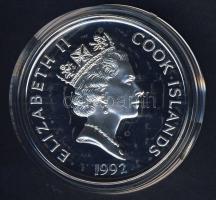 Cook szigetek 1992. 50$ Ag "Amerika 500 éve-Francisco de Coronado" T:PP