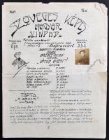 cca 1900-1910 Szöveges Képes Magyar Színpad. XLVI. 15 sz. Humoros iskolai színházi lap. Benne beraga...