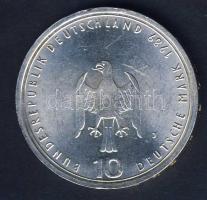 NSZK 1989. 10M Ag "Hamburg" T:2 ph.