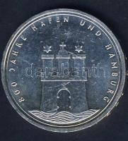 NSZK 1989. 10M Ag "Hamburg" T:2 ph