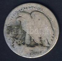 USA 1917. 1/2$ Ag "Walking" T:4