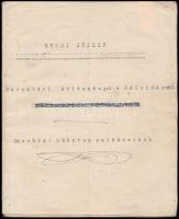 cca 1921 Bucsi József Harctéri költeményei a délvidékről. Szerbiai háborús emlékversek, nagyrészt gépelt oldalak, foltos, hosszában hajtásnyommal, 18 sztl. lev. Két helyen Bucsi József kézírásával, az elején dedikációjával.