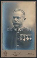 1907 K.u.k. Reichs-Kriegs-Ministerium által kiadott katonai kinevező okmány fotóval