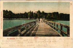 1904 Balatonalmádi, kikötő. Pósa Endre kiadása  (Rb)