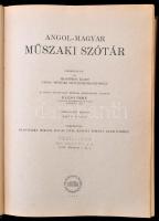 Angol-magyar műszaki szótár. Szerk.: Fonó Lajos, Blasovszky Miklós et alii. Bp.,1951, Akadémiai. Kia...