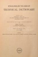Angol-magyar műszaki szótár. Szerk.: Fonó Lajos, Blasovszky Miklós et alii. Bp.,1951, Akadémiai. Kia...