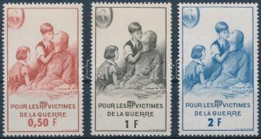 Franciaország 3 klf adománybélyeg a háború postás áldozatai családjának
