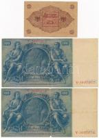 Németország / Weimari Köztársaság 1920. 2M + Német Harmadik Birodalom 1935. 100M (2x) sorszámkövetők...