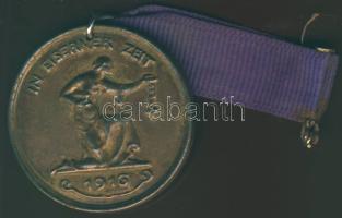 Német Birodalom/Császárság 1916. "Eiserne Zeit"... Br érdemérem szalaggal T:2