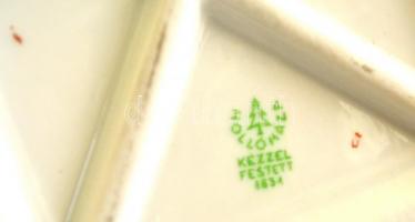 Hollóházi porcelán akt, kézzel festett, jelzett, hibátlan, m: 28,5 cm