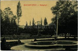 1911 Buziásfürdő, Buzias; gyógykert. W.L. Bp. N. 2046. / spa park (EB)