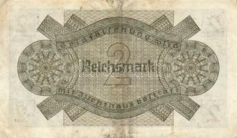 Német 3. Birodalom/Bankjegy a megszállt területek részére/Reichskreditkassenschein DN(1939) 2RM(2x) ...