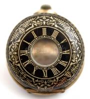 Jelzett niellós zománcozott ezüst zsebóratok. Szép állapotú zománccal / NIello silver pocket watch c...