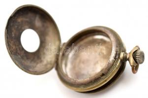 Jelzett niellós zománcozott ezüst zsebóratok. Szép állapotú zománccal / NIello silver pocket watch c...