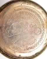 Jelzett niellós zománcozott ezüst zsebóratok. Szép állapotú zománccal / NIello silver pocket watch c...