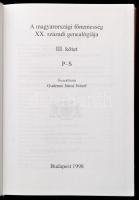 Gudenus János József: A magyarországi főnemesség XX. századi genealógiája III. kötet.  P-S Bp., 1998...