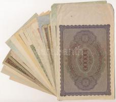 Német Birodalom / Weimari Köztársaság 1918-1923. 21db-os vegyes bankjegy tétel T:II,III,III-
German...