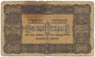 1923. 5000K "Magyar Pénzjegynyomda Rt. Budapest" T:IV
Adamo K39