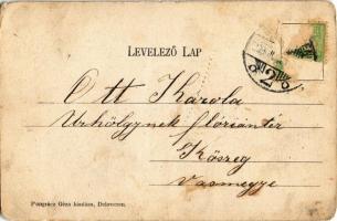 1903 Debrecen, Tanítók Országos Árvaháza. Kiadja Pongrácz Géza  (apró lyukak / tiny holes)